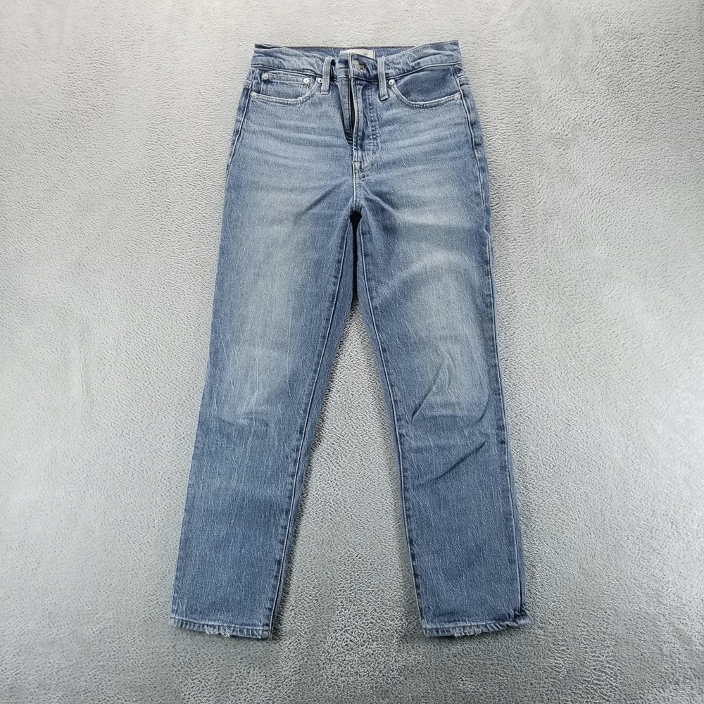Madewell Jeans Womens 26 Blue The Perfect Vintage High Rise Slim Straight